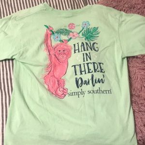 Simply Southern Green Monkey Tee